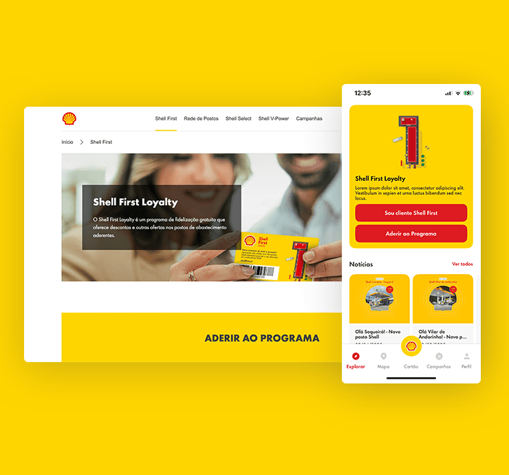 Shell First Website & App Shell First Website & App